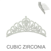 CZ CROWN COMB TIARA